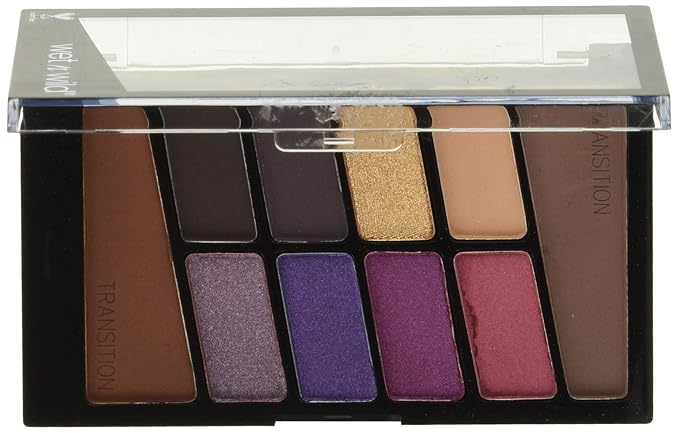 wet n wild Color Icon 10-Pan Eyeshadow Makeup Palette, Long Lasting, Shimmer, Metallic, Glittery, Matte, Rich Smooth Pigment, Cruelty Free - V.I. Purple