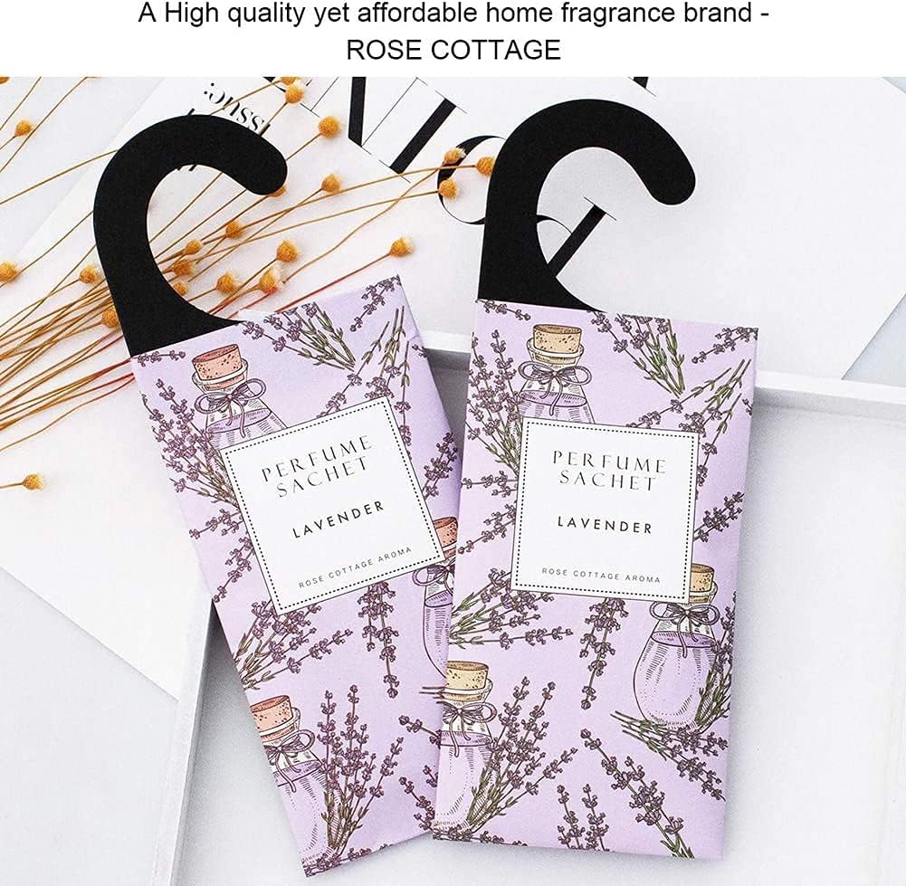Large 12 Packs Lavender Hanging Closet Deodorizer Air Freshener Long Lasting Scented Sachets Smell Goods for House