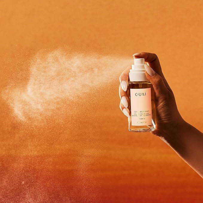 OUAI St. Barts Hair and Body Mist - Tropical-Scented Hair Perfume and Body Spray - Notes of Dragonfruit, Orange Blossom, Tuberose & Musk (3.3 Fl Oz)