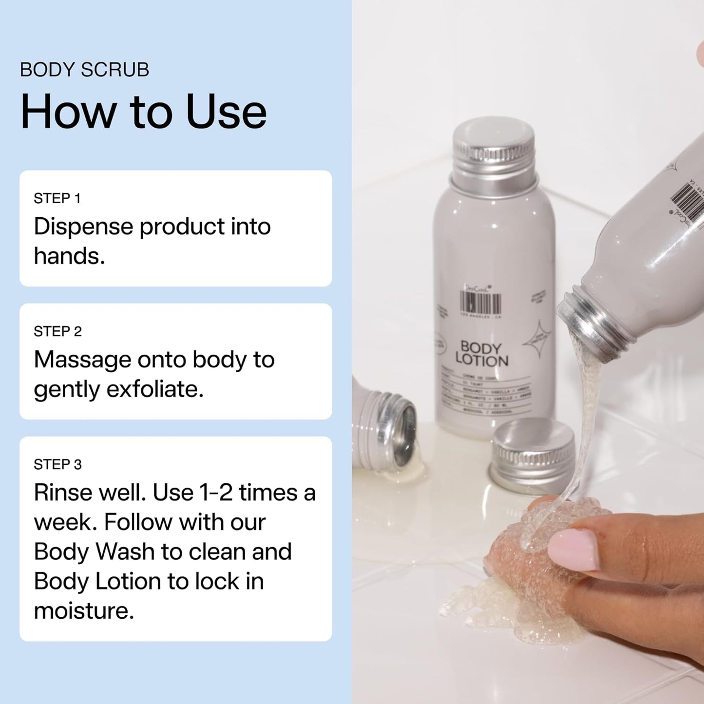 Dedcool Body Scrub Mini 2OZ Xtra Milk – Gentle Exfoliating Formula with Rice Powder, Kakadu Plum & Coconut Oil