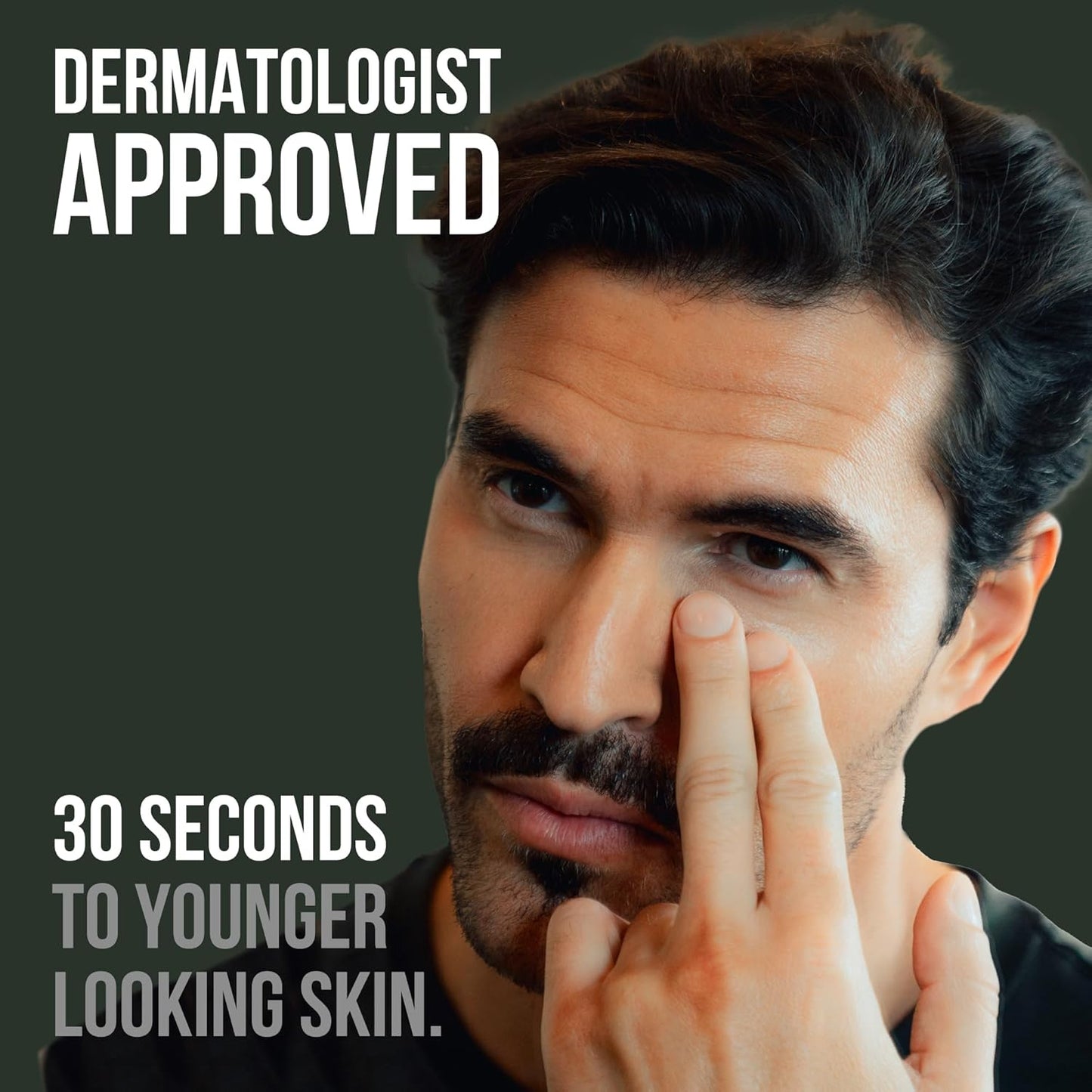 RUGGED & DAPPER Premium Men's Eye Cream | Age Defense for Dark Circles, Wrinkles & Puffy Eyes | Unscented | Hyaluronic Acid, Aloe + Argan Oil