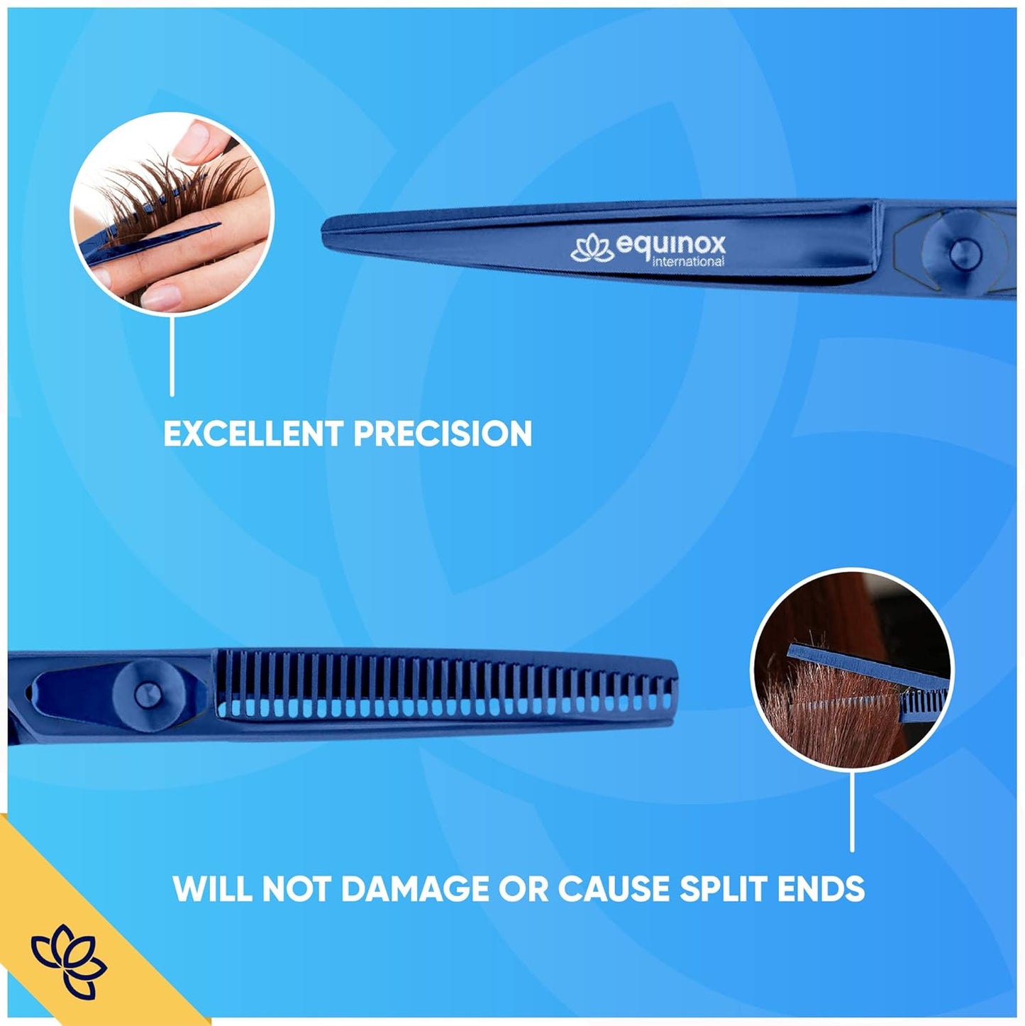 Equinox Professional Hair Scissors Set - Barber & Thinning Shears for Cutting & Grooming, Premium Japanese Stainless Steel Scissors