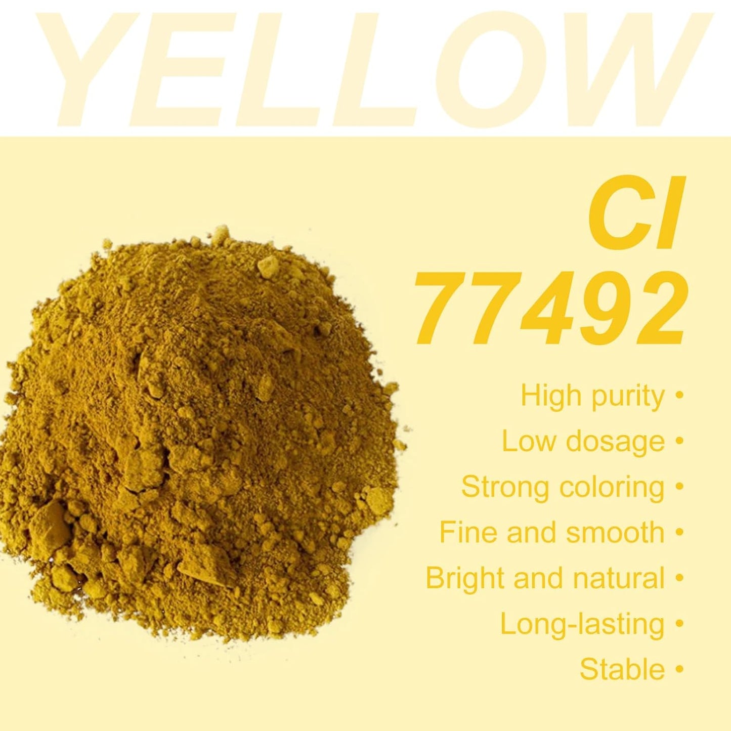 T-Miles Cosmetics Iron Oxide Yellow Pigment(20g) for DIY Eye Shadow Brow Powder Pressed Powder