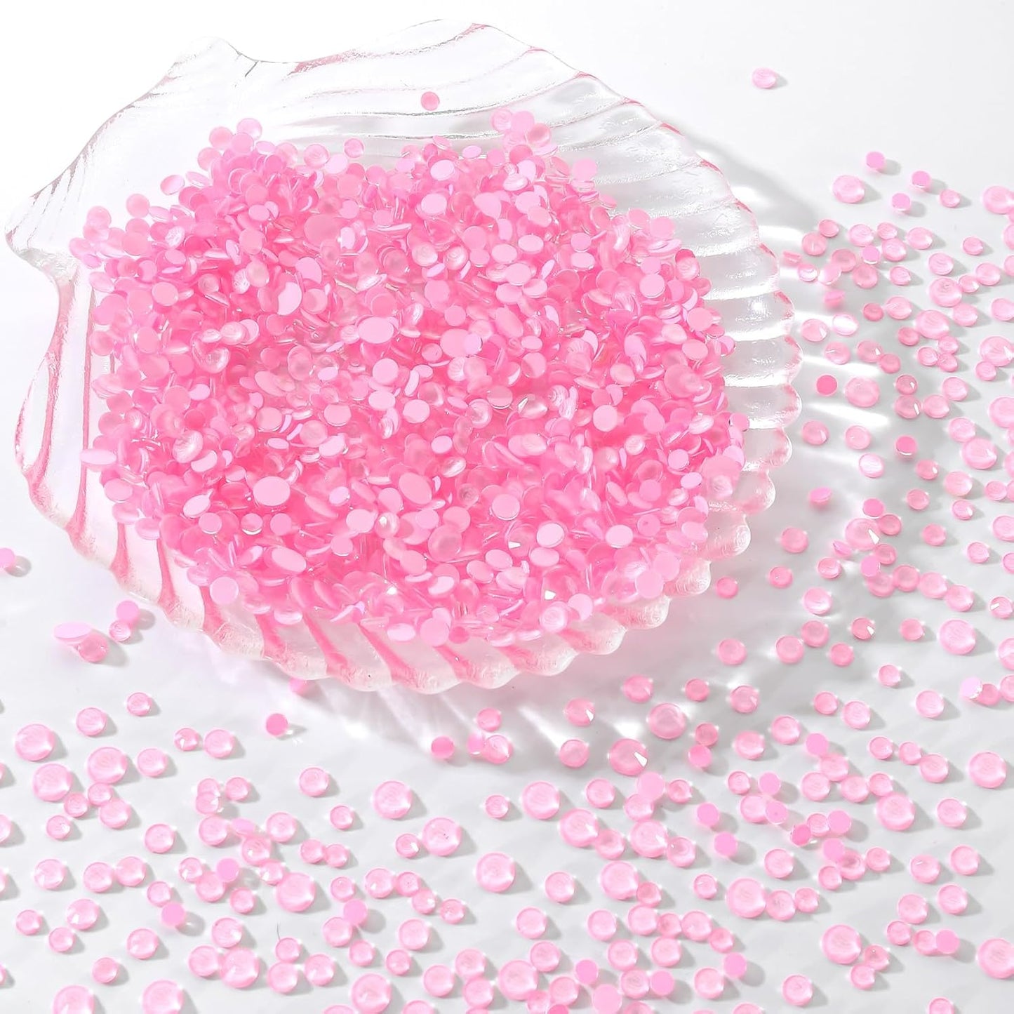 Mocha Rose Flatback Rhinestones, Glass Rhinestones for Nail Art and Craft, Glue Fix, Loose Crystal Gemstones(Mocha Rose, SS30, 288pcs, 6.4-6.6mm)