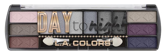 L.A. COLORS Day to Night 12 Color Eyeshadow, Evening CES431