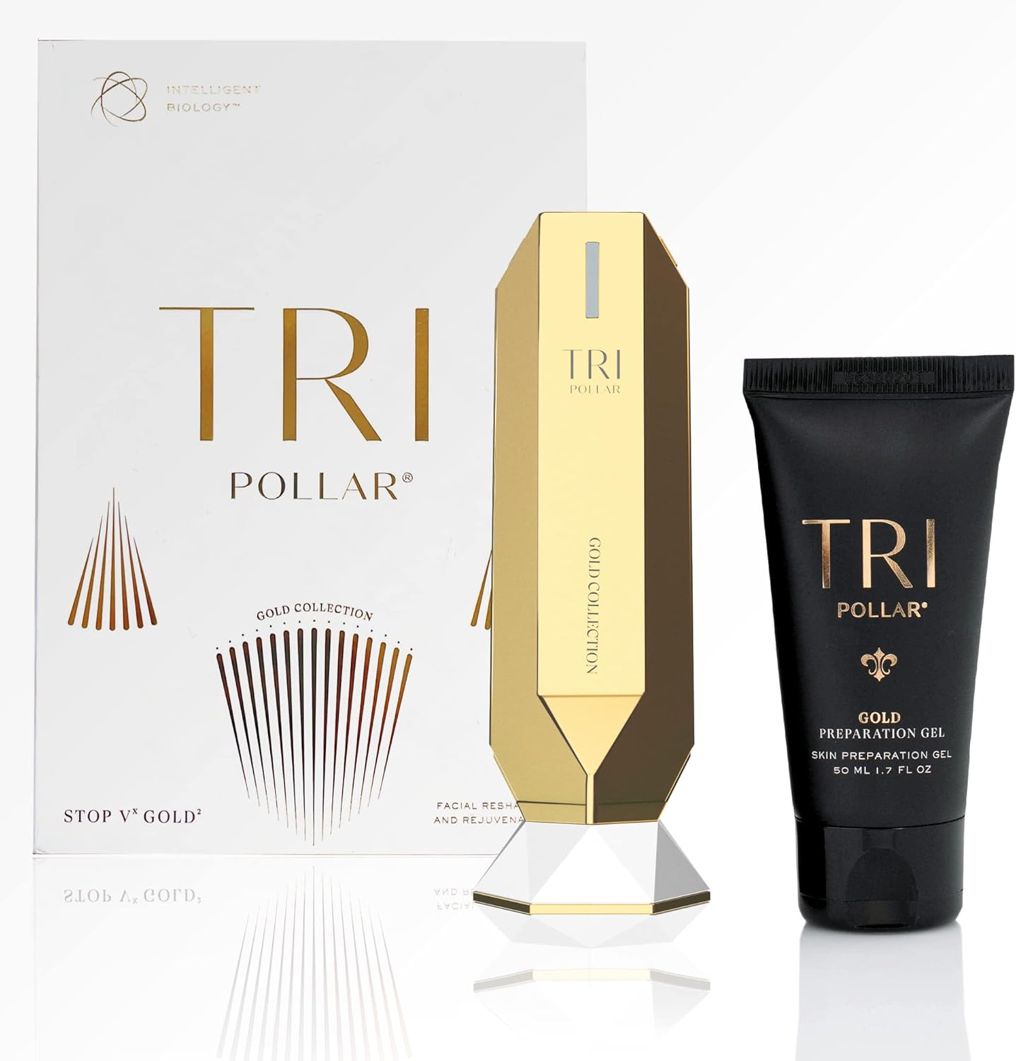 Tripollar Stop Vx Gold2 - Radio Frequency Skin Tightening Machine Face and Neck - at Home Rf Anti-Aging Device Lifting Toning Wrinkle Removal Device - Radiofrecuencia Facial Machine