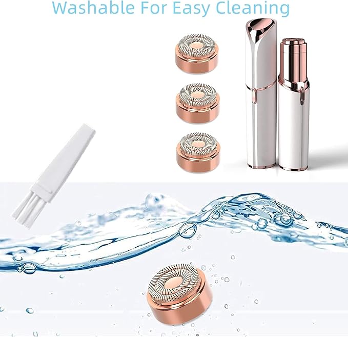 Facial Hair Remover Replacement Heads for Flawless Replacement Heads Gen 2 Suitable for Finishing Touch Flawless Facial Hair Removal Tool for Women,Double Halo Painless and Smooth As Seen On Tv,6 Pcs.