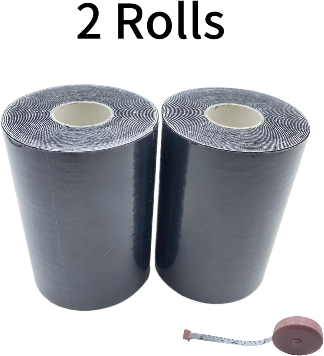 Body Stomach Compression Tape- Extra Wide Kaotic Magic Tape for Workout& Sweater Enhancer& Skin Protection (Black/10CM*5M) (2 Rolls)