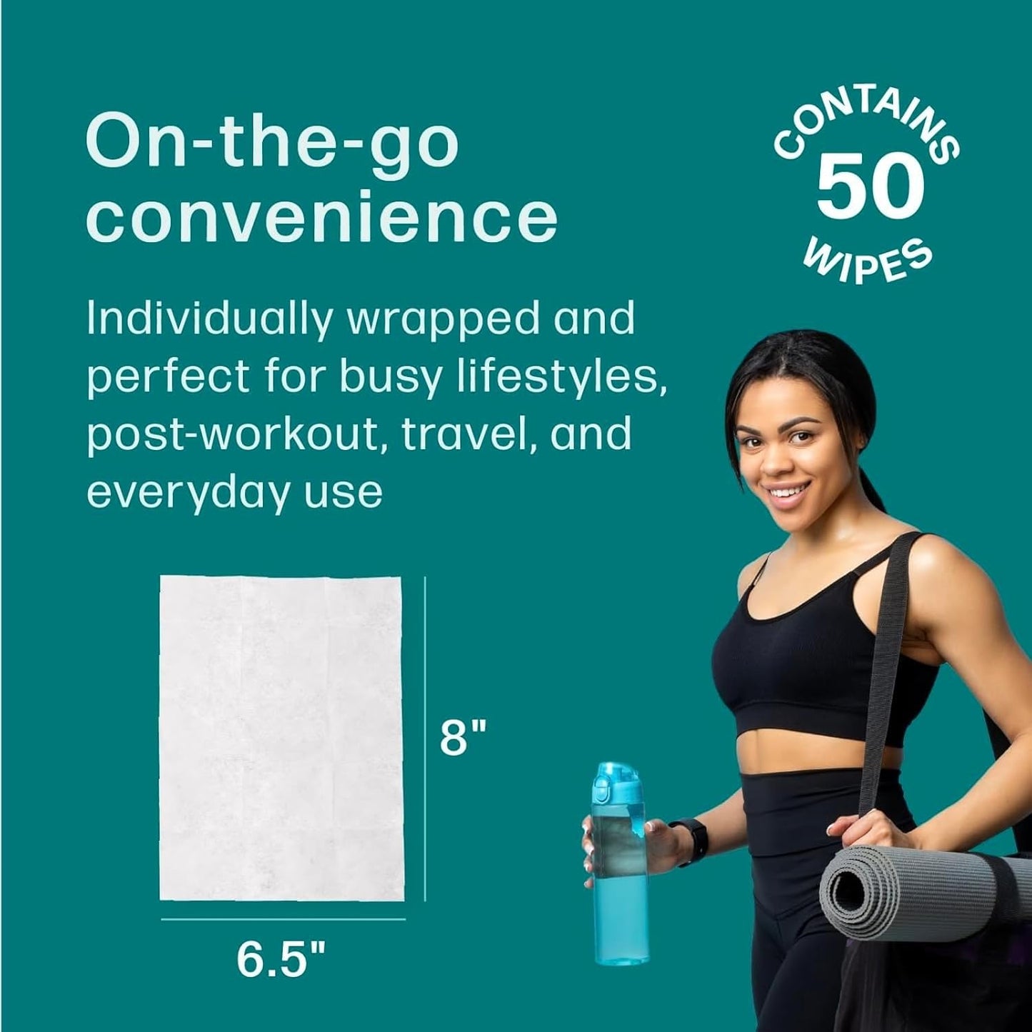 Dew Well Refreshing Deodorant Wipes - A Fresh Start When You’re On the Go - Aluminum, Paraben, and Sulfate Free - Variety Pack (Mint, Rose, and Cucumber) - 50 Individually Wrapped Wipes