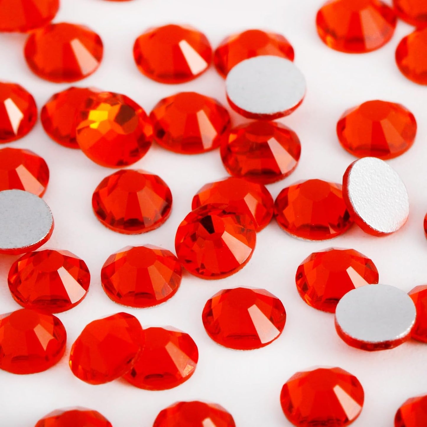 2000PCS SS16 Flatback Rhinestones | 12-Facet Diamond-Cut Glass Gems for Nail Art, Clothing, DIY Crafts |Glue-On Decoration Stones with Silver Backing(Hyacinth)