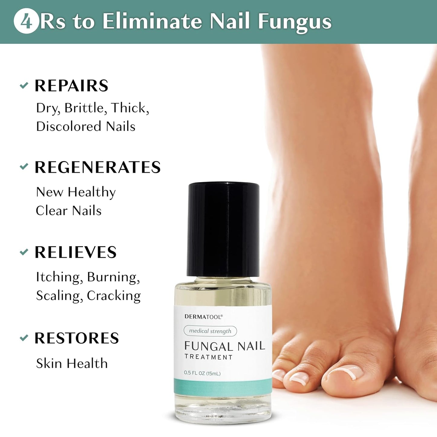 Extra Strength Toenail Fungus Treatment Antifungal Nail Fungus Treatment for Toenail - Repairs Fungal Nails Fingernails and Toe Nail Fungus Treatments