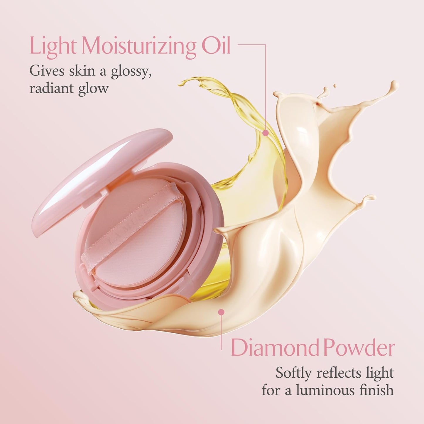 LA MUSE Glow Cushion Foundation(#20 Pure Ivory, #22 Neutral Beige) (#20 Refill Only)