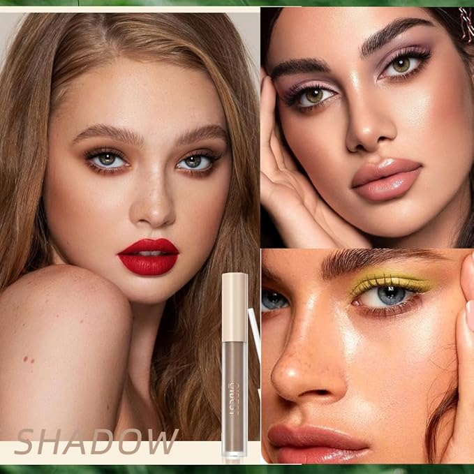 Eyeshadow liquid Matte Long Lasting High-pigmented Eyeshadow Gel Eye Makeup (Matte Dark Brown