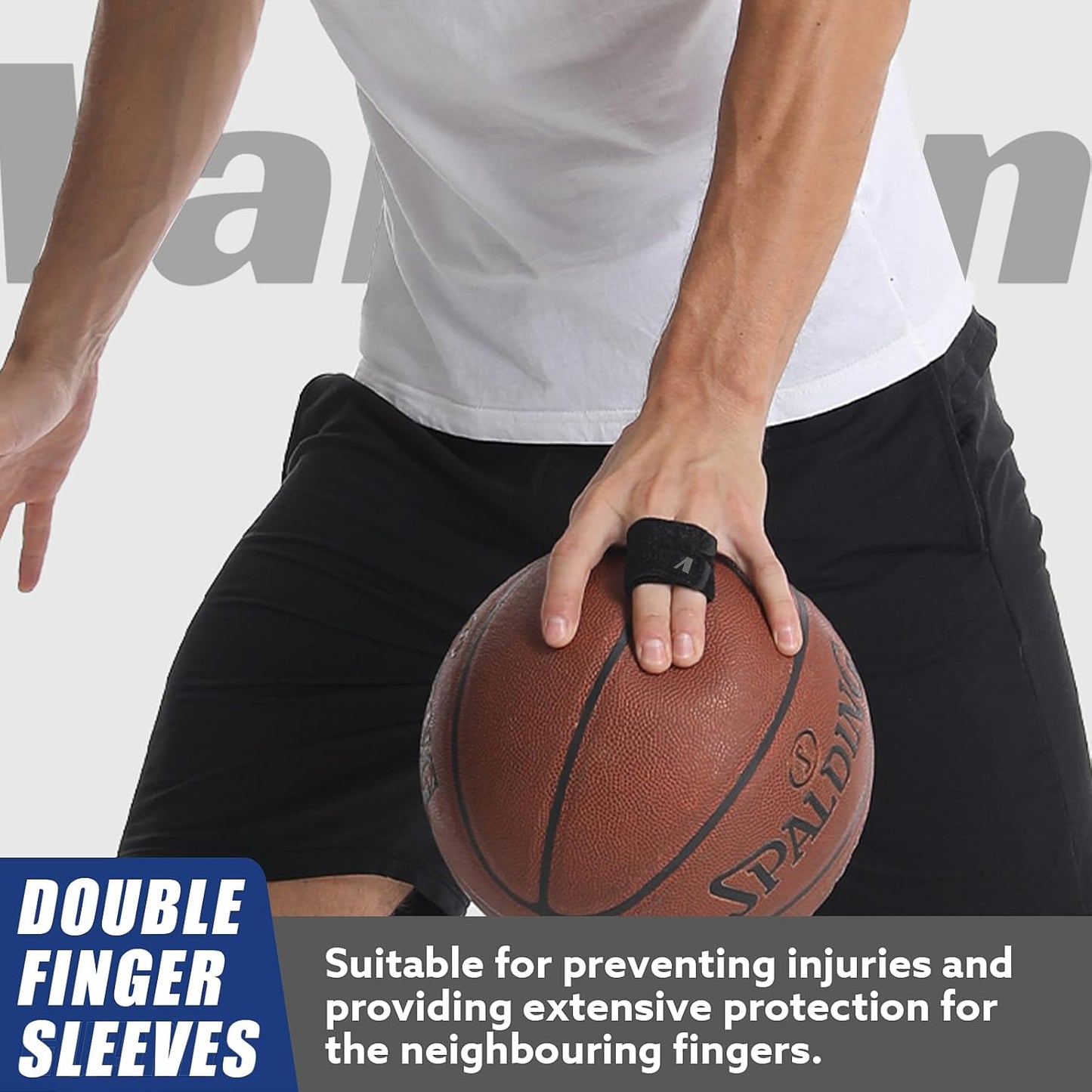 Finger Splint (No Metal Support), 2PCS Lightweight OK Cloth Finger Buddy Straps/Wraps for Arthritis, Tendonitis & Pain Relief, Adjustable Tape & Compression for Sports Injury Relief (Basketball, Tennis, Volleyball, Badminton, Golf) – Double Design - M