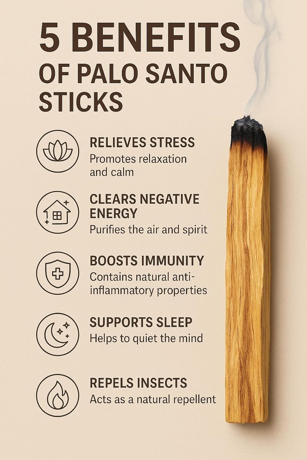 Pachamama Essentials Palo Santo Incense Sticks (4.0 inches Each) 100% Natural and Sustainable, Wild Harvested, for Smudging, Purifying, Energy Cleansing, Meditating, Yoga, Reiki. (20)
