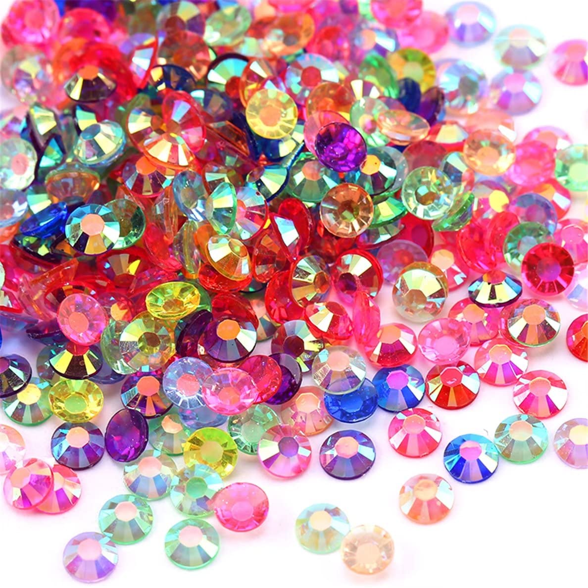 720 Pcs SS30 6mm AB Flatback Rhinestones for Nails Art Crafts Transparent Glitter Round Gems Crystals DIY Clothes Shoes(Clear Aqua Blue AB)