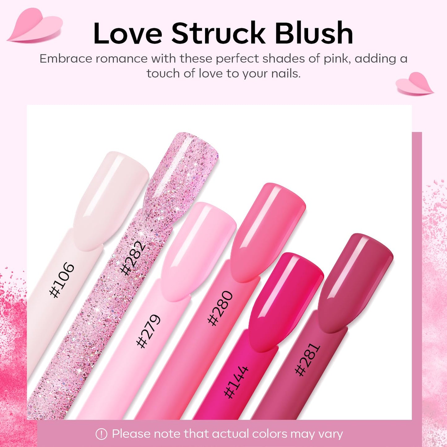 Modelones Pink Acrylic Powder 6 Colors Acrylic Nail Powder Kit Neon Glitter Summer Acrylic Nail Powder Valentine's Acrylic Cover Powder for Nail Art Extension No Nail Lamp Needed (A3-LoveStruck Blush)
