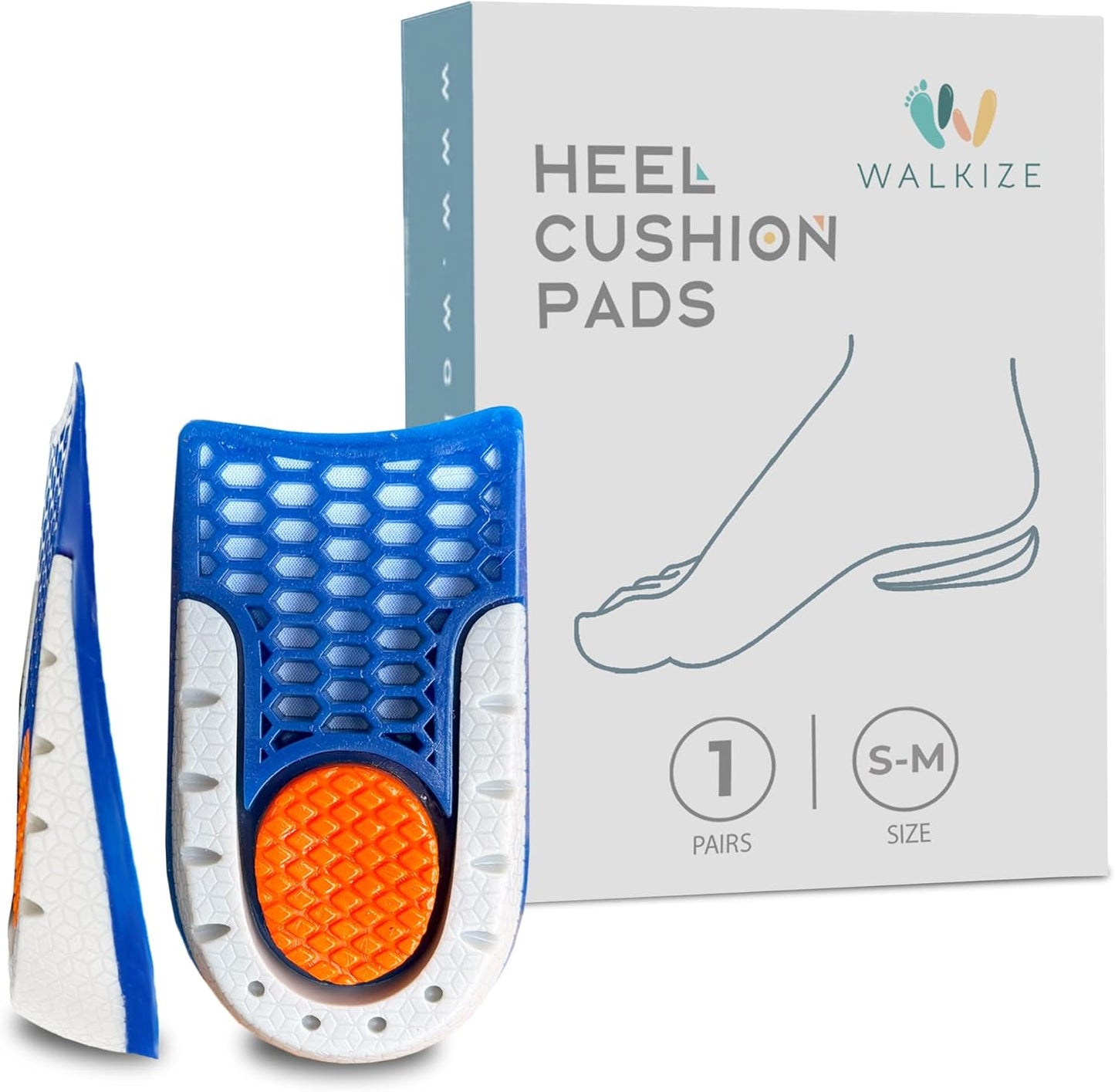 Metatarsal Pads Women | Heel Inserts for Women | Ball of Foot Cushions (2 Pairs Foot Pads) All Day Pain Relief and Comfort One Size Fits Shoe Inserts (Blue, Unisex 1.5cm)