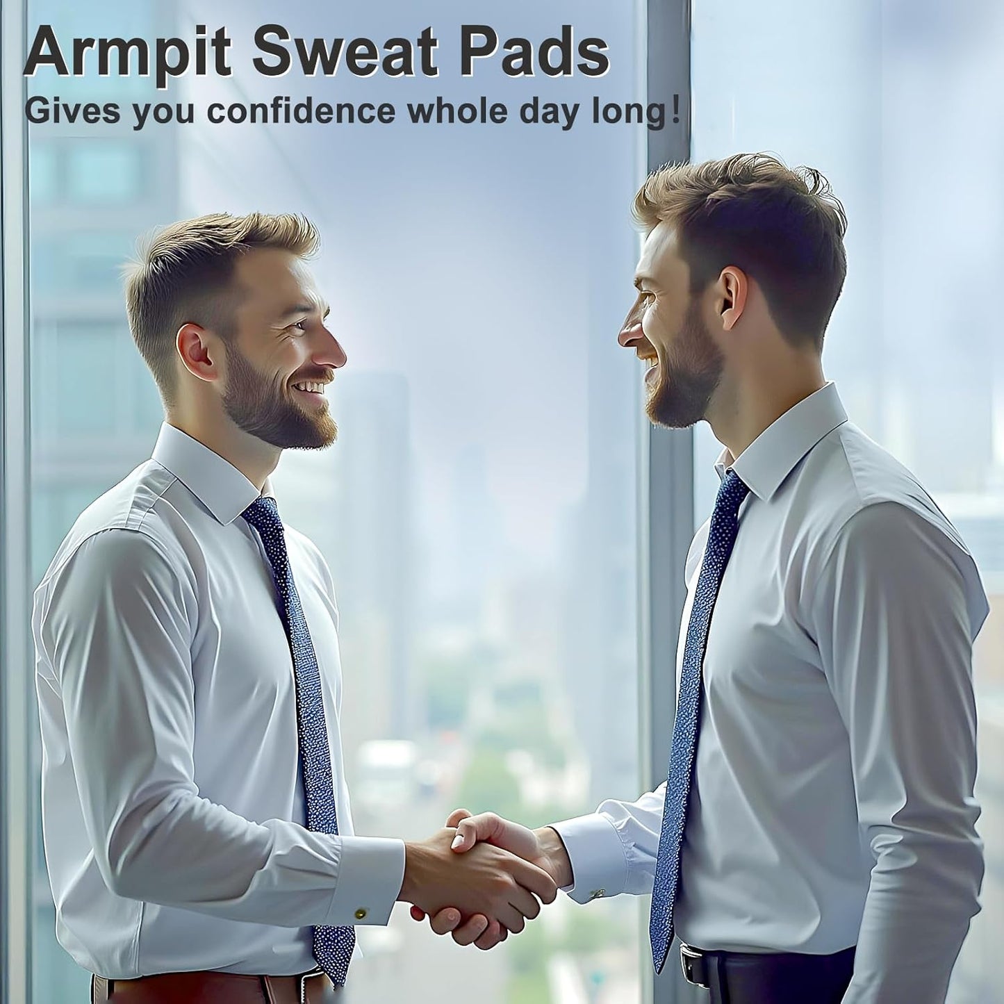 Arme Armpit Sweat Pads, 300 Pcs Large Underarm Sweat Pads for Men Hyperhidrosis Bulk, Disposable Sweat Pads for Under Arms, Bulk Armpit Patches, Armpit Protection for Dating Work Meeting
