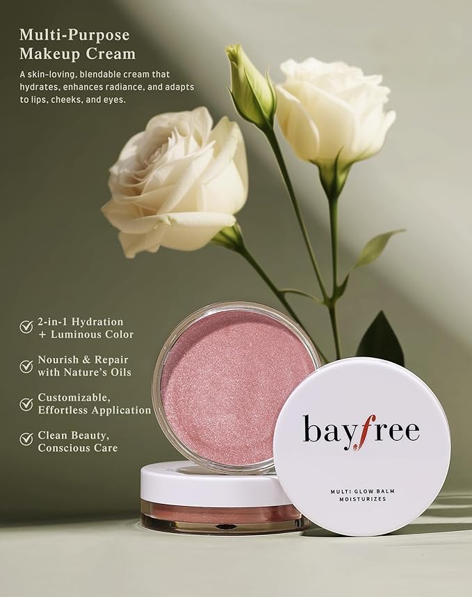 Multi Glow Balm, Cream Blush for Cheeks, Blush Balm Face Makeup, Radiant Finish, Hydrating, Creamy, Lightweight & Blendable Color, Face Makeup, 0.63 Oz