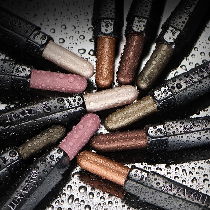 Neutral Eyeshadow Stick Makeup Set, Metallic Shimmer Matte Cream Eye Shadow Eyeliner Brightener Pencil Crayon - Classic 6PCS A003