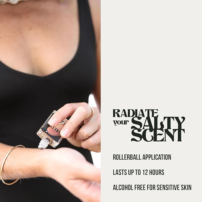 PIRETTE Fragrance Oil Roll On, Beach-Inspired, Long Lasting Perfume Oil with Notes of Fresh Green Coconut, Surf Wax & Sunscreen, Daily Rollerball Perfume for Women, 0.5 fl oz