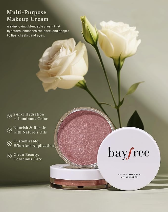 Multi Glow Balm, Cream Blush for Cheeks, Blush Balm Face Makeup, Radiant Finish, Hydrating, Creamy, Lightweight & Blendable Color, Face Makeup, 0.63 Oz