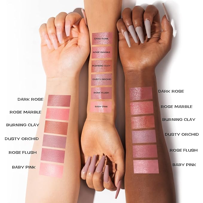 FOCALLURE Cream Blush Makeup,Buildable Blush Stick for Cheeks,Matte and Dewy Finish,Long Wearing,Easy Application,Lightweight Multi Stick,BURNING CLAY