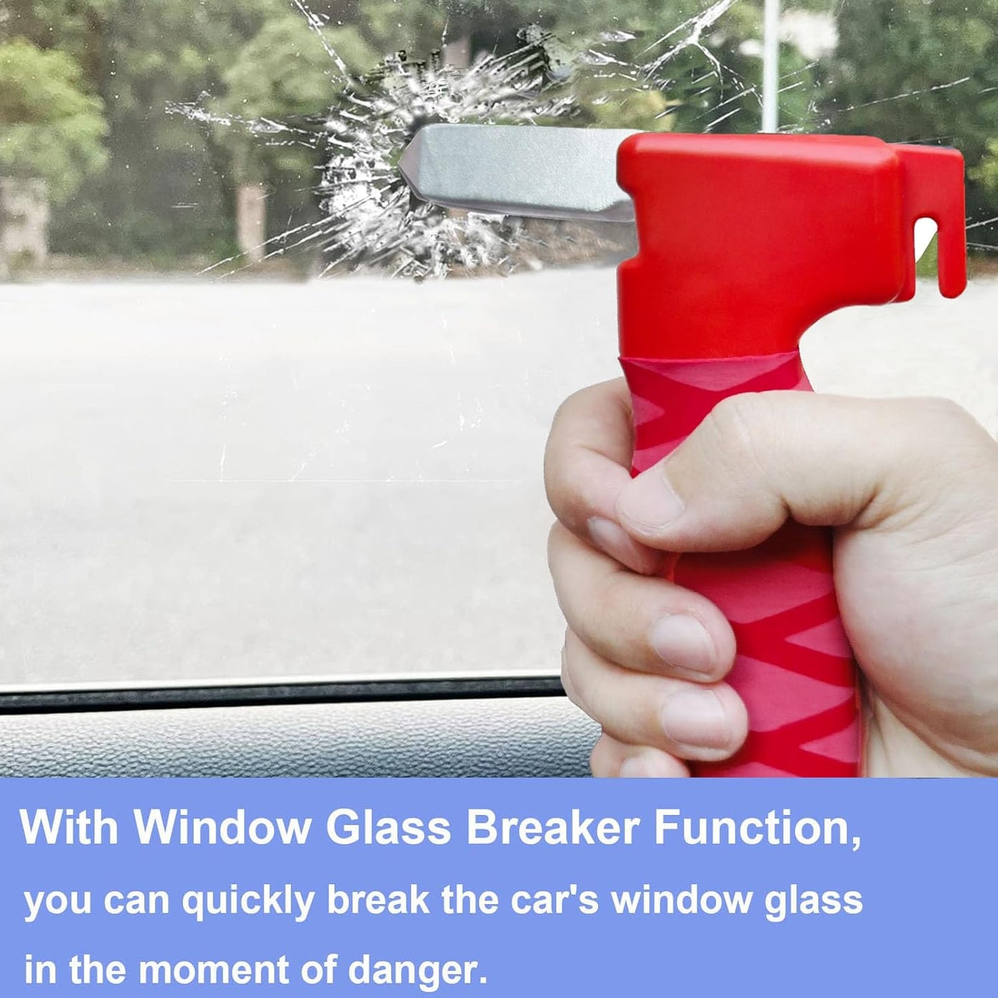 Car Door Handle for Elderly, 3-in-1 Multifunctional Handle Assist, Ultra Grip Mobility Handle for Car, Vehicle Support Handle Assist Bar, Max Load 500 Lbs, Anti-Slip Design, Orange/1 Pack