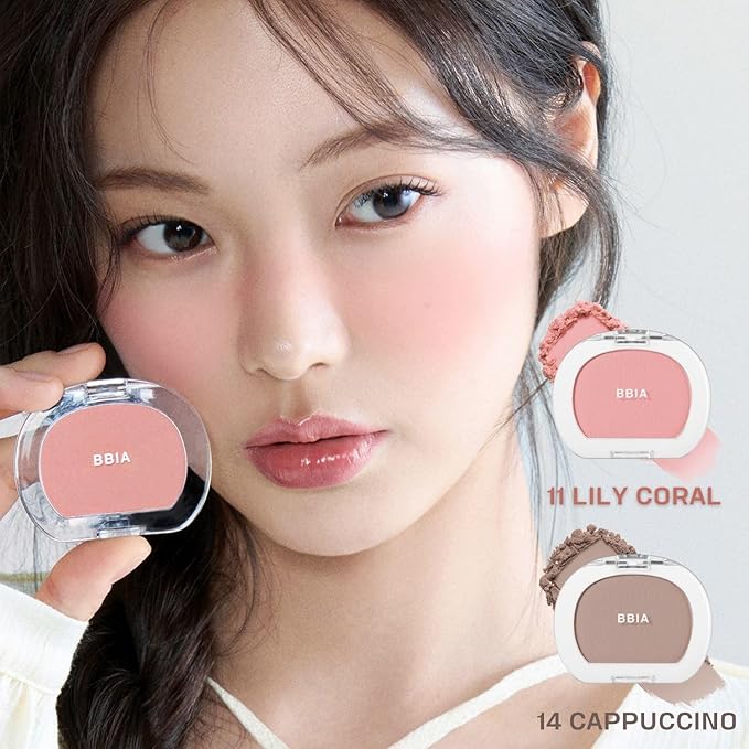 BBIA Last Blush NEW 15 Colors - Cheek Blush Shaping Shading Contour & Highlight Long-Lasting Matte Finish Natural Shades Buildable & Blendable Daily Korean Face Makeup (02 CAMELLIA, Pack of 1)