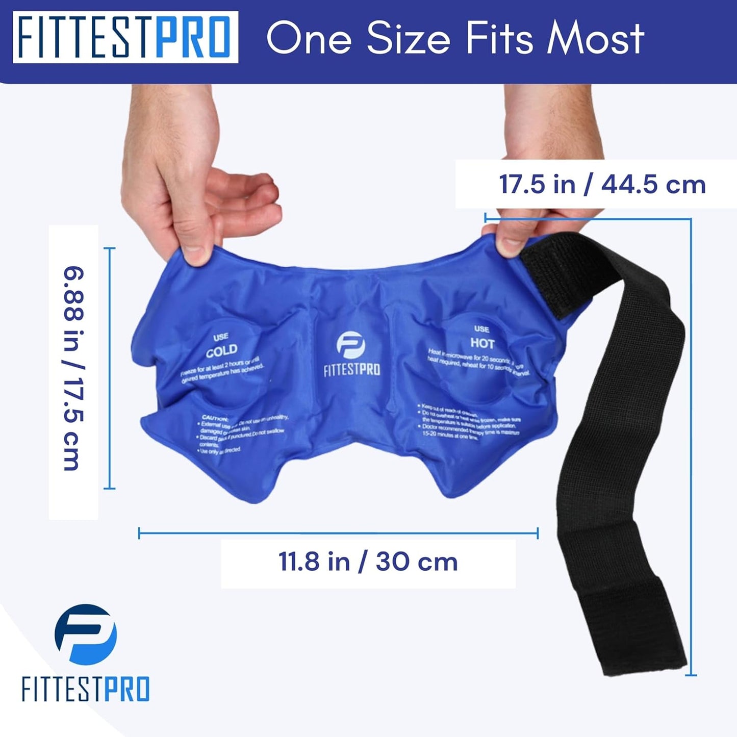 Fittest Pro Ankle Ice Pack Wrap for Swelling, Ice Pack for Injuires Reusable Cold Pack Wrap Hot Cold Therapy Ankle Ice Wrap for Sprained Ankles, Achilles Tendonitis