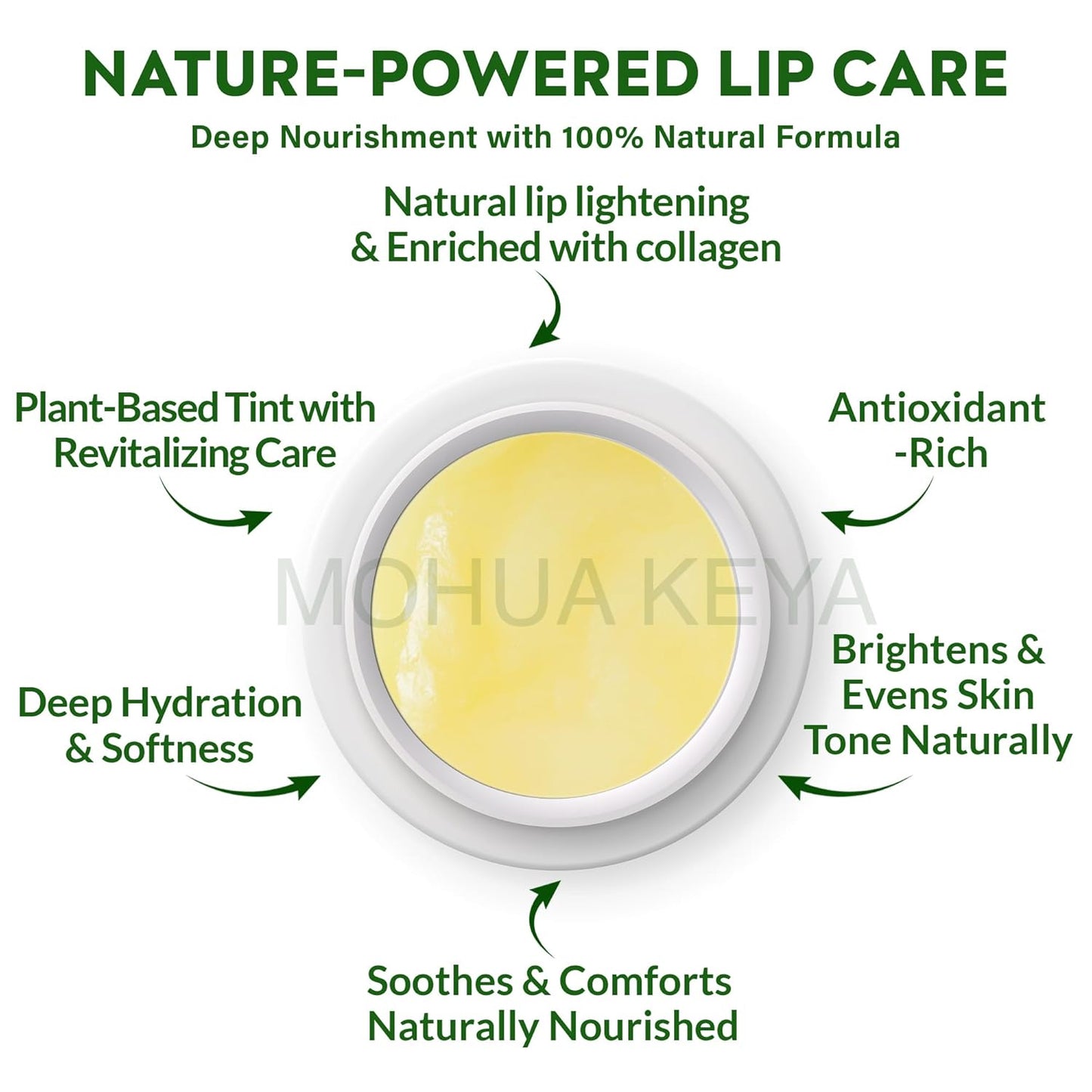 Vegan Ayurvedic Lip Balm – Naturally Lightens Dark Lips & Brightens Tones – Deeply Hydrating & Moisturizing for Dry, Chapped Lips – Plant-Based