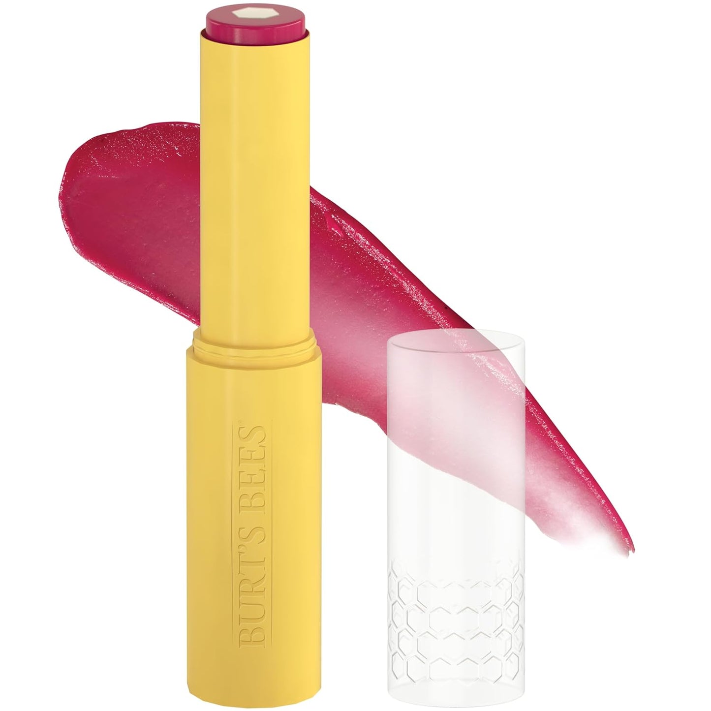 Burt’s Bees Tinted Boosted Balm, Cheeky Cherry, Hydrating Tinted Lip Balm with Vitamin C, E, and F Core, 24 Hour Lip Moisturizer with Responsibly Sourced Beeswax, 100% Natural Origin, 1 Count, 0.16oz