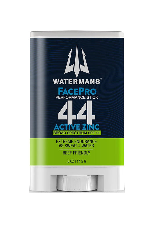 Watermans FacePro SPF 44 Sunscreen Stick - Zinc Oxide Mineral Sunscreen, Reef Safe, Broad Spectrum