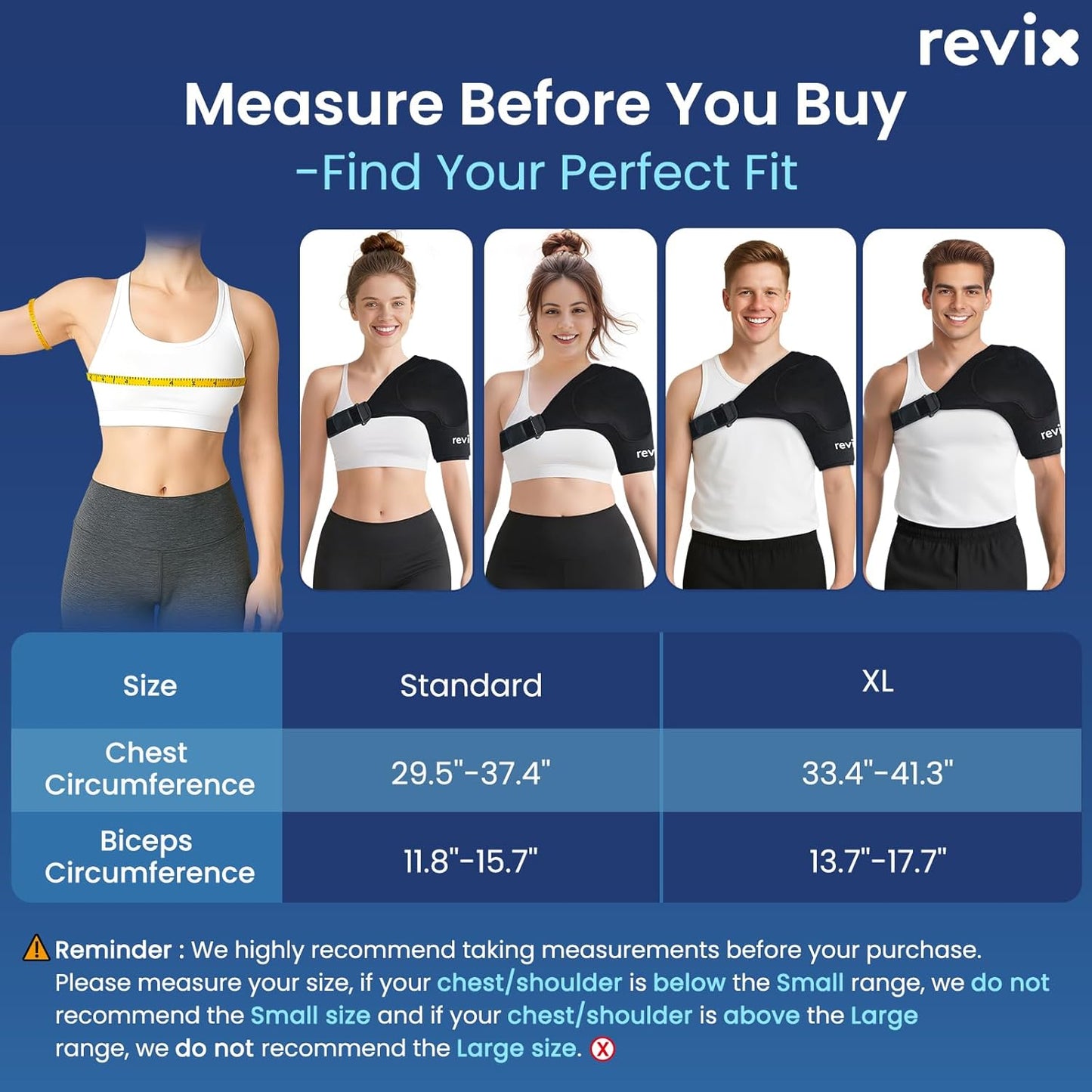 REVIX XL Shoulder Ice Pack for Rotator Cuff Cold Therapy, Reusable Gel Ice Pack Wrap Shoulder Brace with Extra Removable Coldfocus for Long-Lasting Cooling, Hot Cold Compression for Sport Recovery