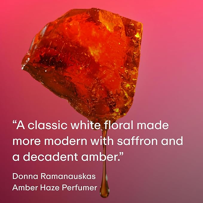 PHLUR Amber Haze Body Mist - Hair & Body Mist Fragrance - Amber, Jasmine, Saffron & Vanilla Body Spray (8 Fl Oz)