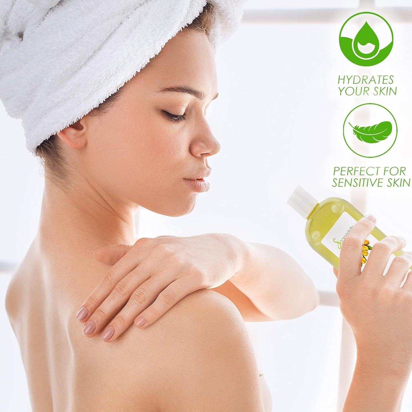 Soapeauty ARGAN OIL | 100% Natural & Pure | Cold Pressed & Deodorized | Carrier for Essential Oils, Face, Body and Skin Care, Hair Growth & Moisturizer | 16 fl oz