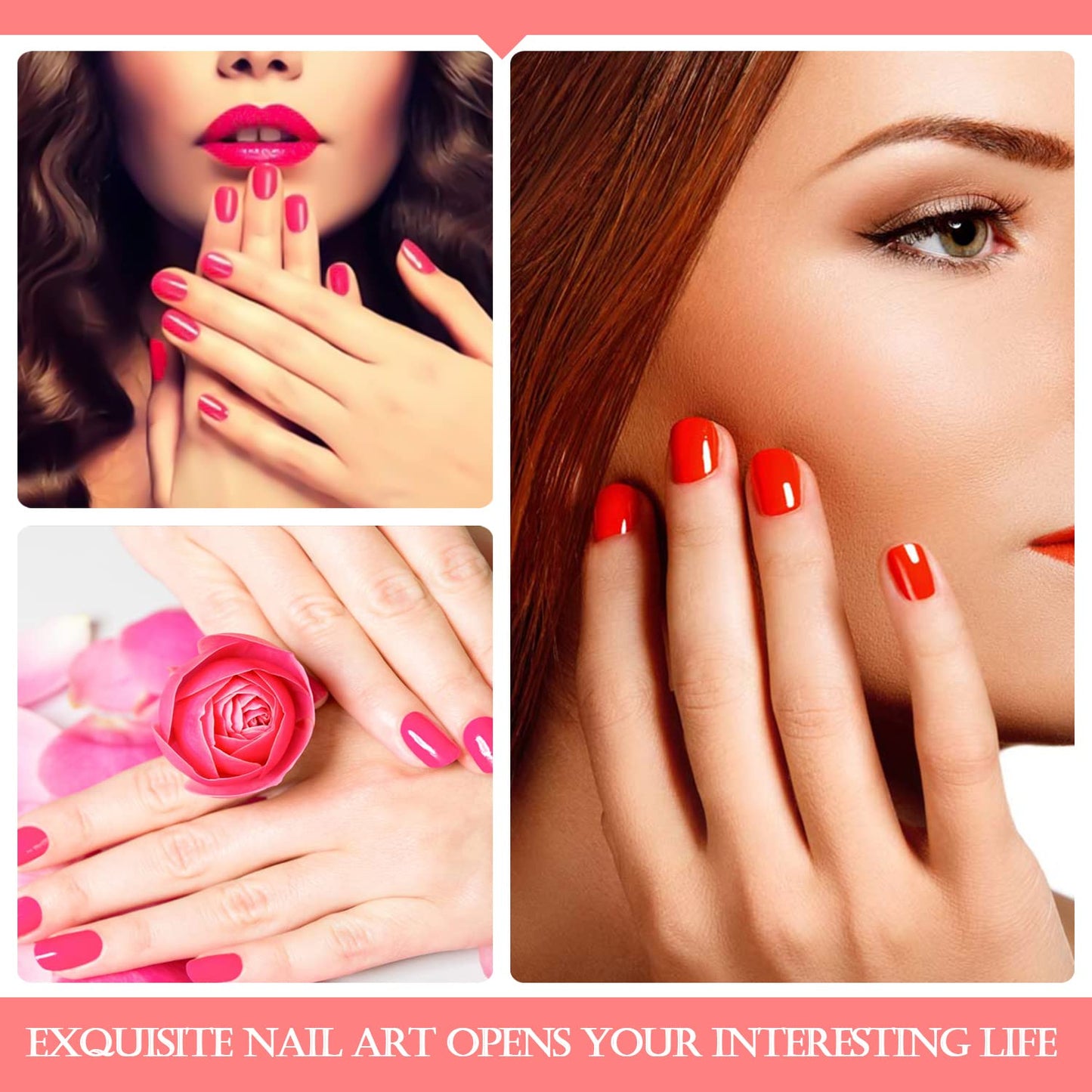 SILPECWEE 16 Sheets Nail Polish Stickers Full Nail Wraps Stick on Nail Polish Strips Self Adhesive Gel Nail Strips Fingernails Sticker Nails for Women with 1pc Nail File (Stylish Style)