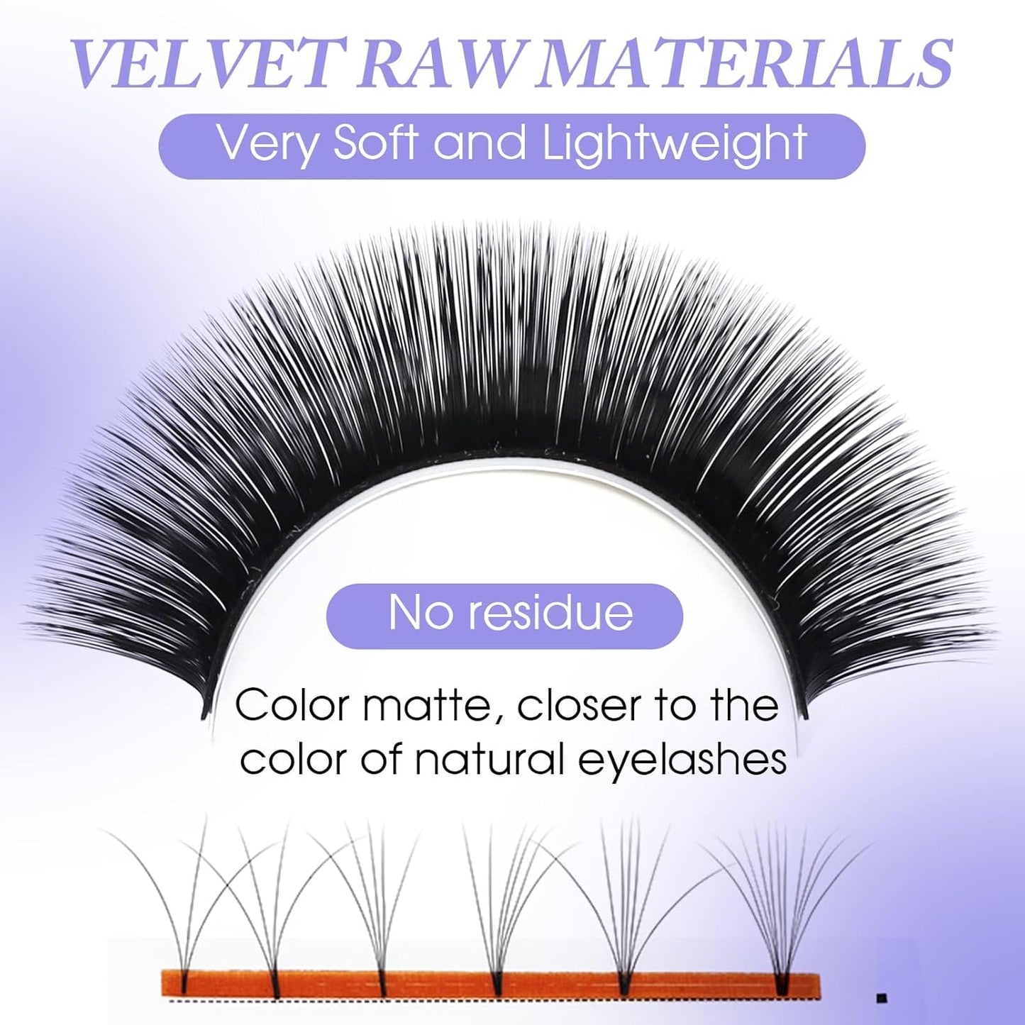 Easy Fan Volume for Lash Artists: Wendy, Handmade Fans for Eyelash Extensions, Self Fanning, Blooming, Black, D Curl, 0.05mm, 11mm, KH126