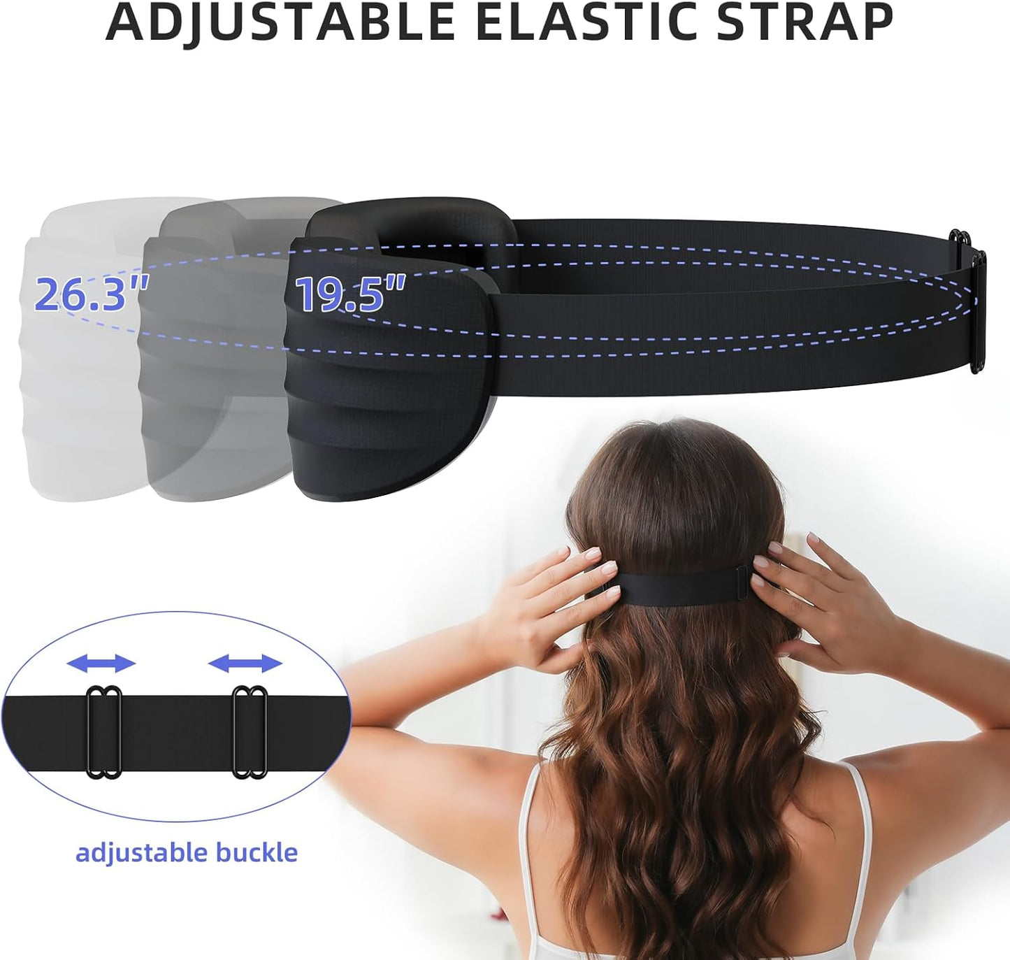 Sleep Mask for Side Sleeper Women Men, Eye Mask for Sleeping Light Blocking, Zero Eye Pressure 3D Sleeping, Black