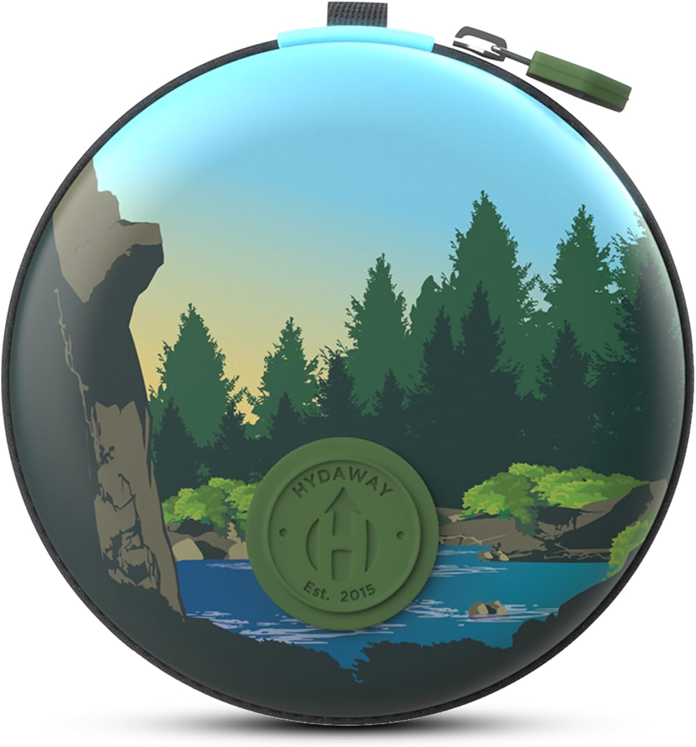 HYDAWAY Hydration Travel Pack - 25oz Collapsible Water Bottle with Flip-Top Lid and Protective Travel Case - BPA-Free, Leak-Resistant, Reusable Bottle for Traveling, Hiking, and Daily Use