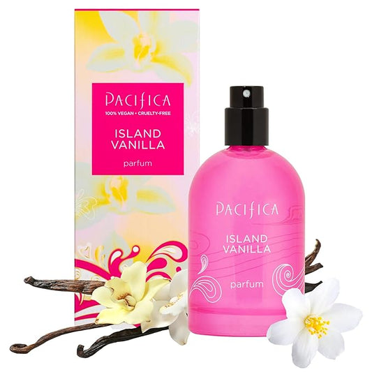 Pacifica Beauty Island Vanilla Spray Perfume – Sweet Tropical Vanilla Gourmand Scent, Long Lasting Everyday Signature Fragrance for Women, Non-Toxic, Vegan, Cruelty-Free Clean Perfume 2oz