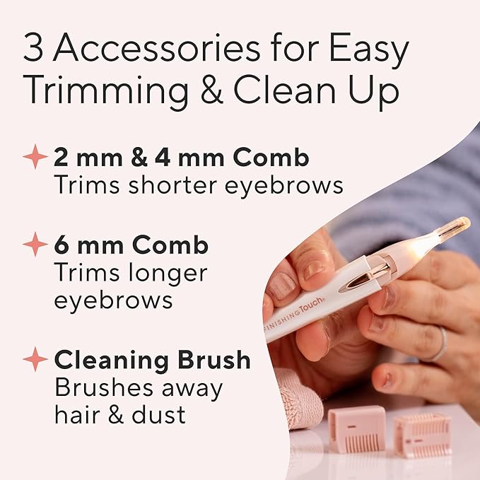 Finishing Touch Lumina Painless Hair Remover, Silver