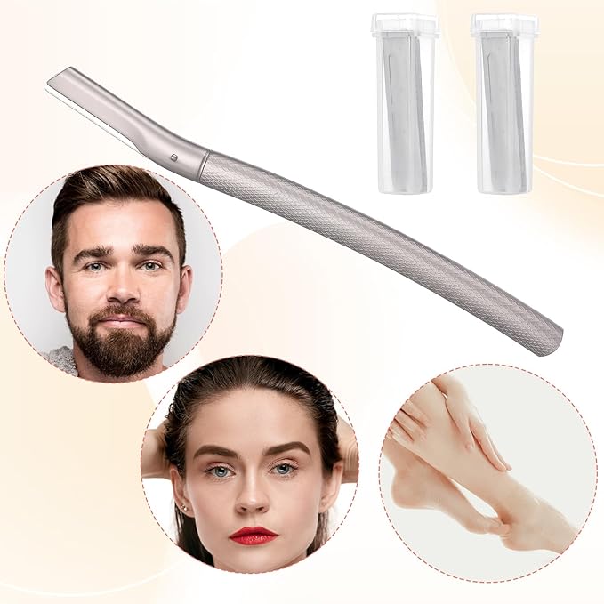 Razor for Women Face with 20PCS Blades, Razor for Face Professional, Facial Razors for Women&men Face with Blade Refills, Facial Razor, Stainless Steel Multipurpose Face Shavers