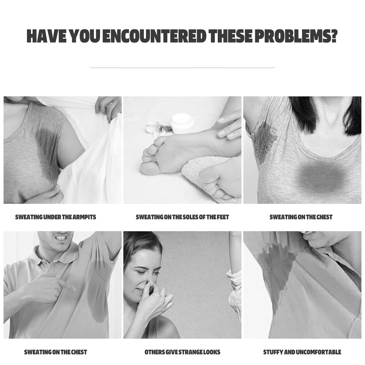 50 Pcs Underarm Sweat Pads for Women Men, Disposable Absorbent Armpit Sweat Pads for Under Arms Clothing, Invisible Self-adhesive Arm Pit Anti Sweat Patches (50)