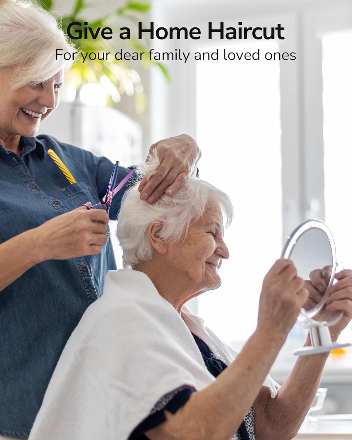 ULG Hair Thinning Scissors Professional Barber’s Texturizing Teeth Shears for Hairdressing, Salon and Home Use Thinning Shears for Hair Cutting, Made of Japanese Stainless Steel, 6.5 inch