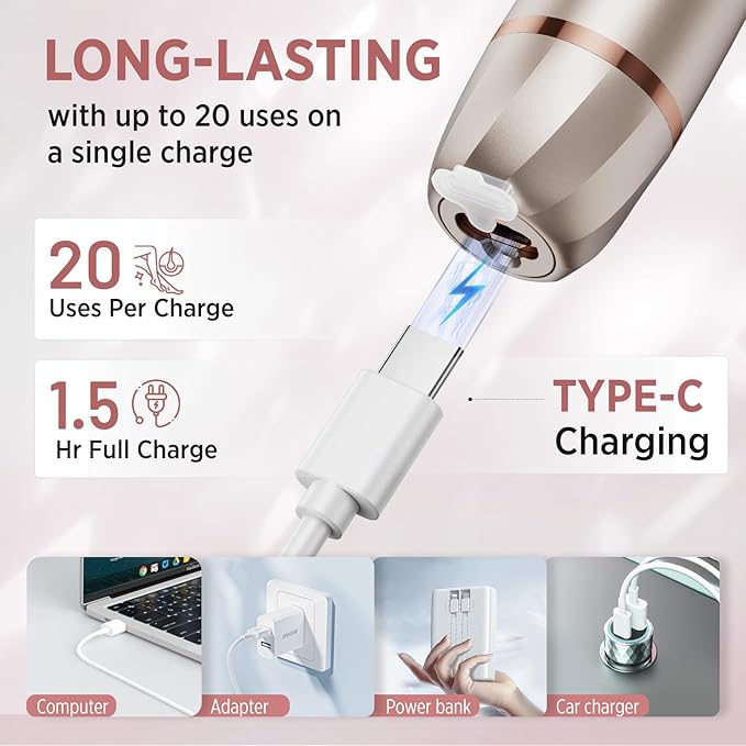 Electric Razor for Women Body: Electric Shaver Rechargeable for Face - Painless Hair Trimming for Bikini Legs Underarms - OC-A12