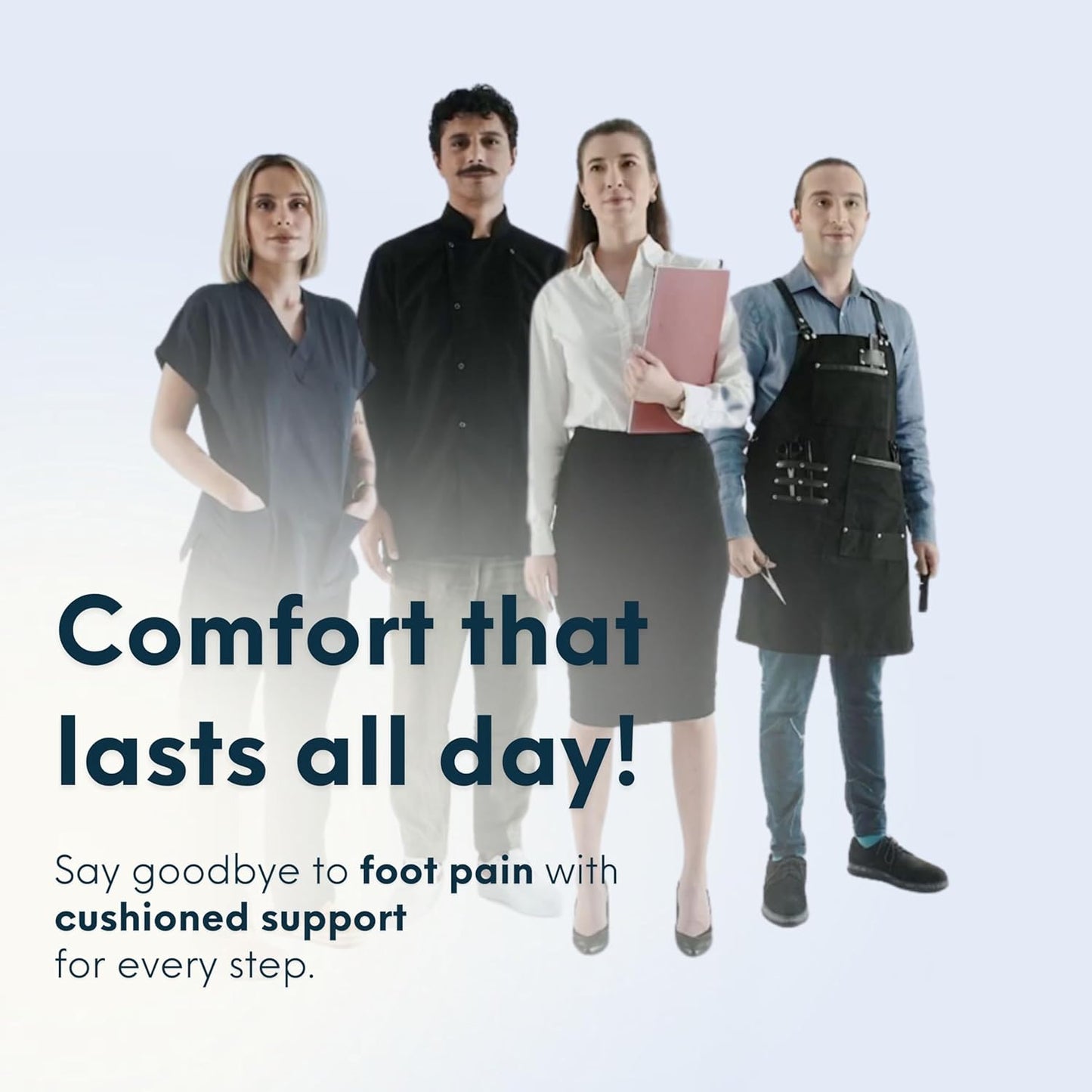 HANDARTE Leather Orthopedic Insoles | Padded Comfort Shoe Inserts for Men | 100% Natural Goatskin - ChromeFree, Anti Sweat & Anti-Odor - Suitable for No-Socks (US M9.5 | EU43)