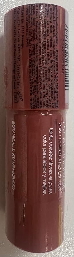 Palladio I'm Blushing 2-in-1 Cheek and Lip Tint, Buildable Lightweight Cream Blush, Sheer Multi Stick Hydrating formula, All day wear, Easy Application, Shimmery, Blends Perfectly onto Skin, Lovely