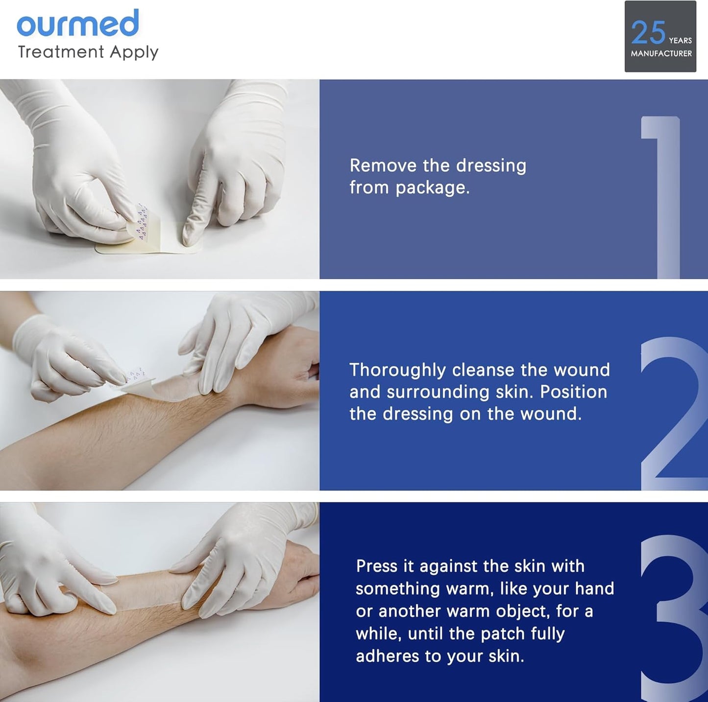 Hydrocolloid Bandages Large 4" x 4", 20 Pack, Extra Thin Waterproof Wound Dressing with Adhesive for Light Exudate Wounds, Blisters, Acne, Superficial Wound Care